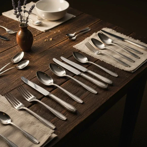 Vintage Lot 40 Pc Harmony House Serenade AA+ Silverplate Flatware Sears Svc 8 - Picture 2 of 14